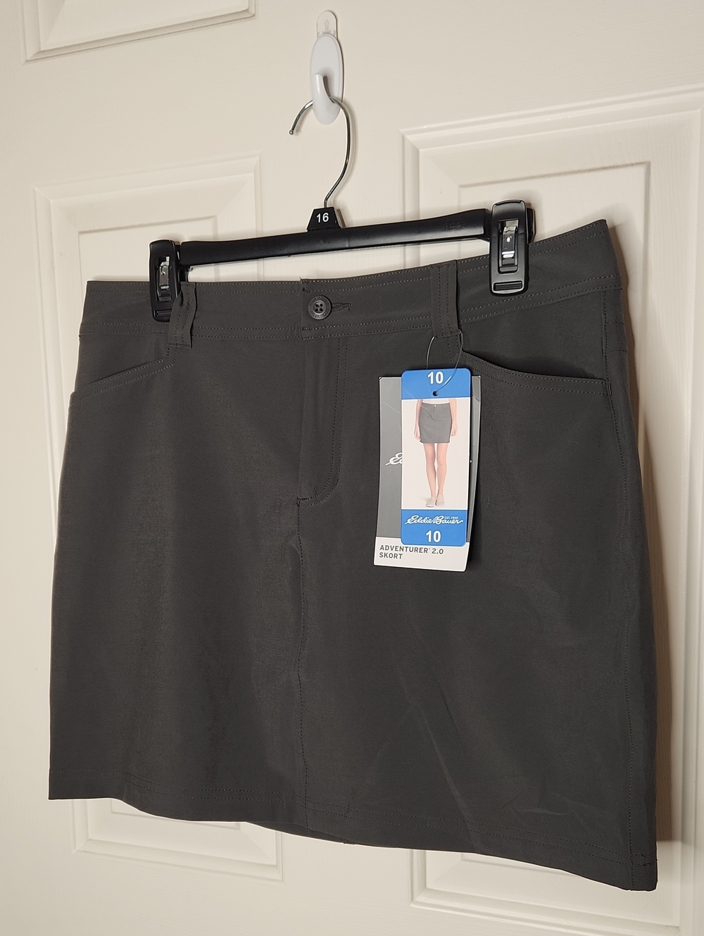 Eddie Bauer Adventurer 2.0 Skort Dark Smoke Size 10 - Picture 2 of 14